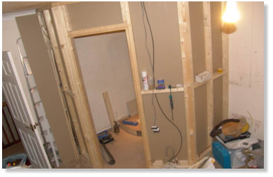 Construction of ensuite within Master Bedroom