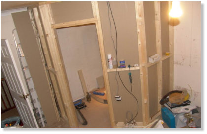 Construction of ensuite within Master Bedroom