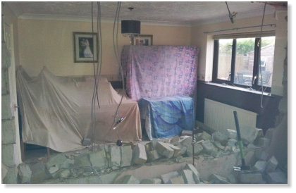 Knock through from kitchen into dining room to enlarge into kitchen/diner