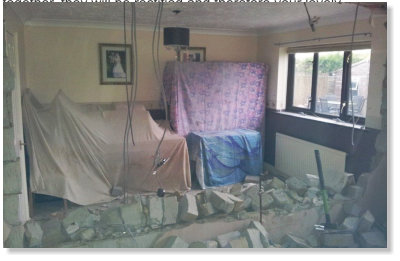 Knock through from kitchen into dining room to enlarge into kitchen/diner